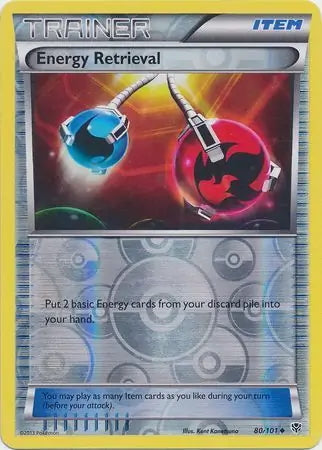 Plasma Blast Energy Retrieval #80/101 reverse holo